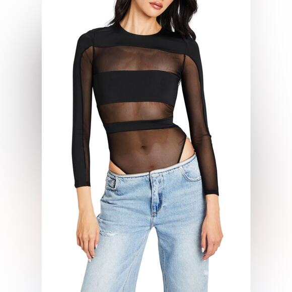 SER.O.YA CIAR BODYSUIT in Black Women's Small - Picture 1 of 7